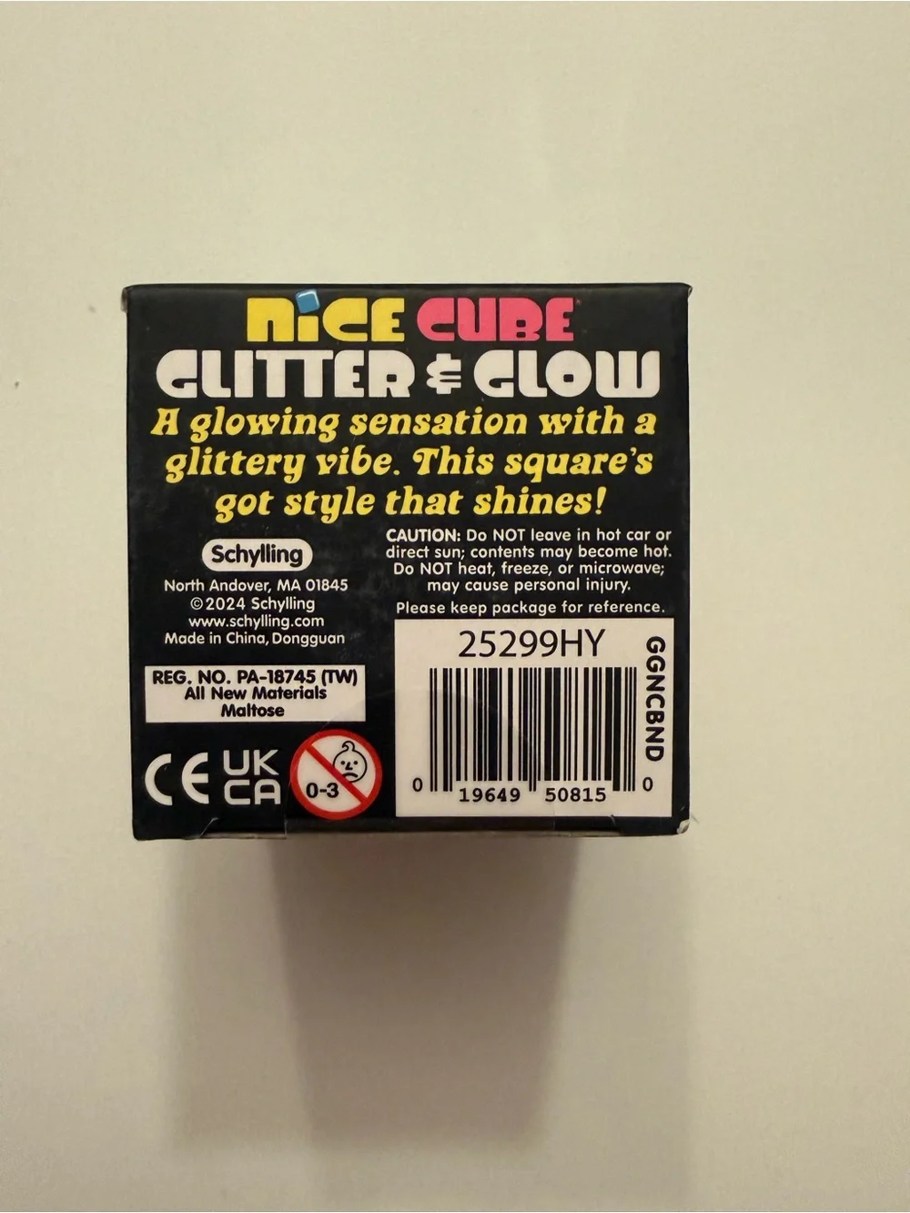 NeeDoh Nice Cube Glitter & Glow - Blue 💙🩵